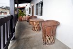 Enjoy the mission style patio furniture on your front patio
